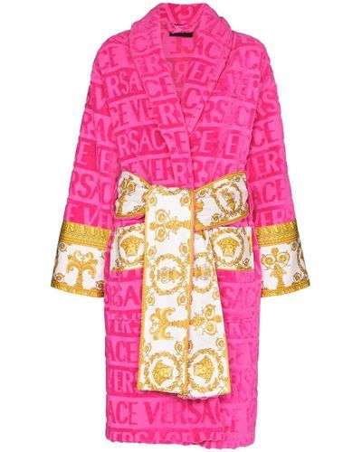 pink versace robe sale|Versace hot pink robe.